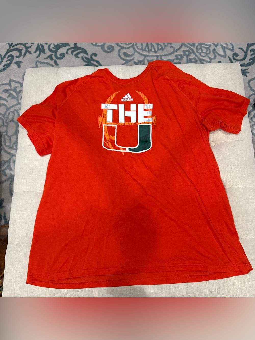 Adidas Kids' Orange 'The U' Short Sleeve Tee